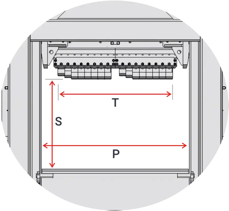 Large stone blocks splitter (guillotine) model - tool dimensions